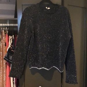 Moth Shimmer Pullover Sweater